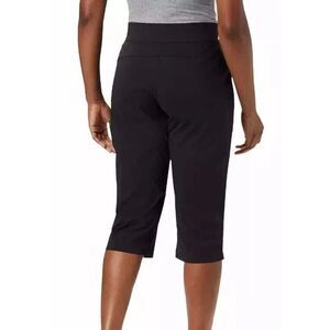 COLUMBIA Omni-Shield Omni-Shade Pull-On Capri Pants Small‎ Black Active Fit NWT